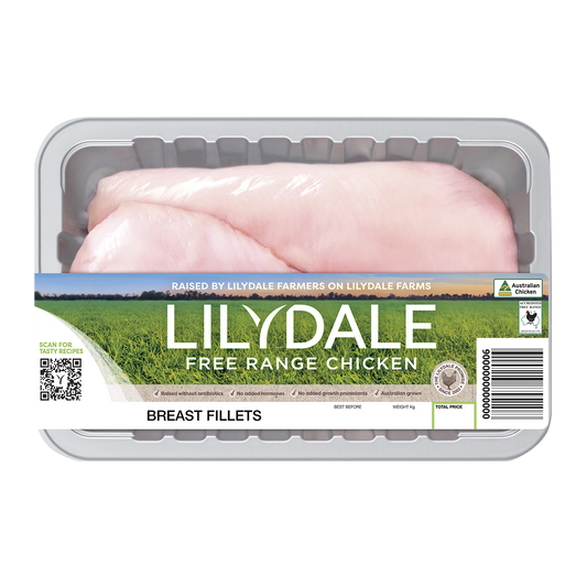 Lilydale Free Range Chicken Breast Fillets 600-800g