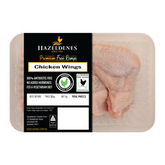 Hazeldenes Free Range Chicken Wings 500-600g