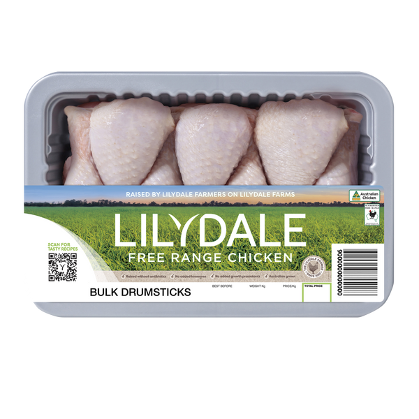 Lilydale Free Range Chicken Drumsticks 800g-1.2kg