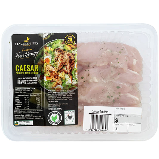 Hazeldenes Free Range Chicken Tenderloin Caesar | Harris Farm Online