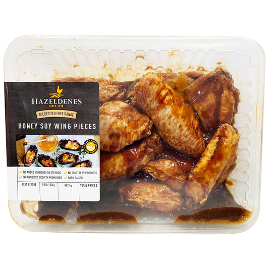 Hazeldenes Free Range Honey Soy Chicken Wings 800g-1.1kg