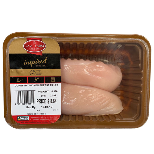 Game Farm Cornfed Chicken Breast Fillets 300-450g