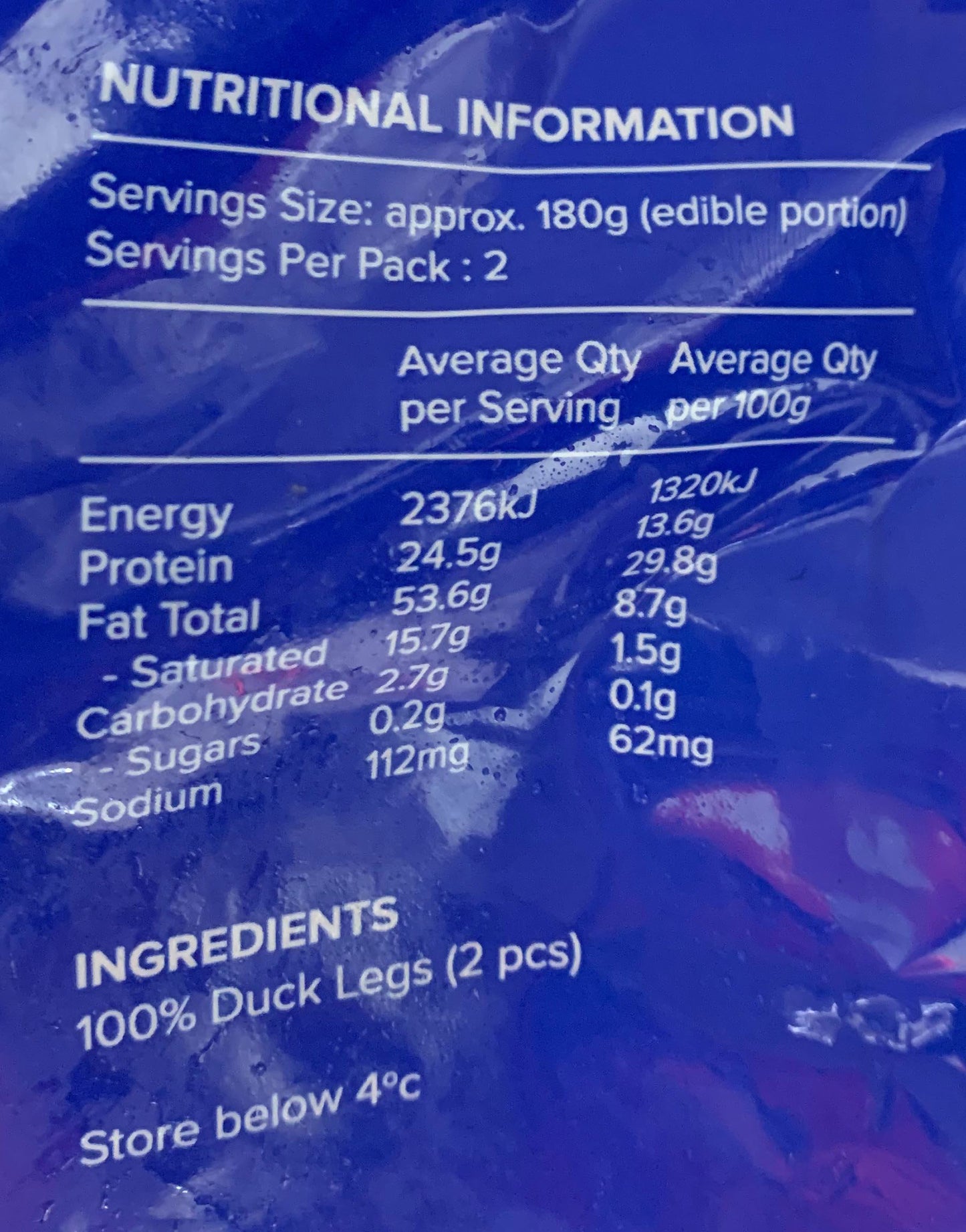 Pepe's Duck Leg min 180g