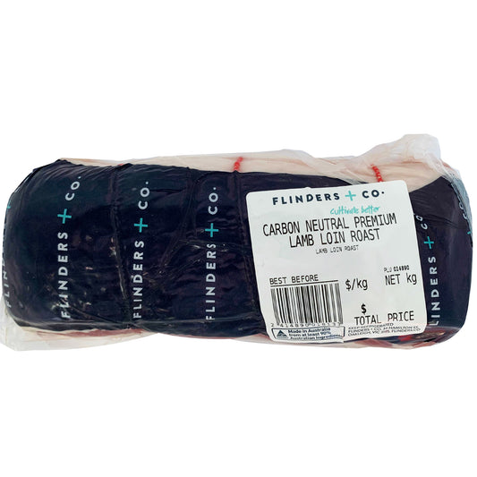 Flinders and Co Carbon Neutral Lamb Loin Roast | Harris Farm Online
