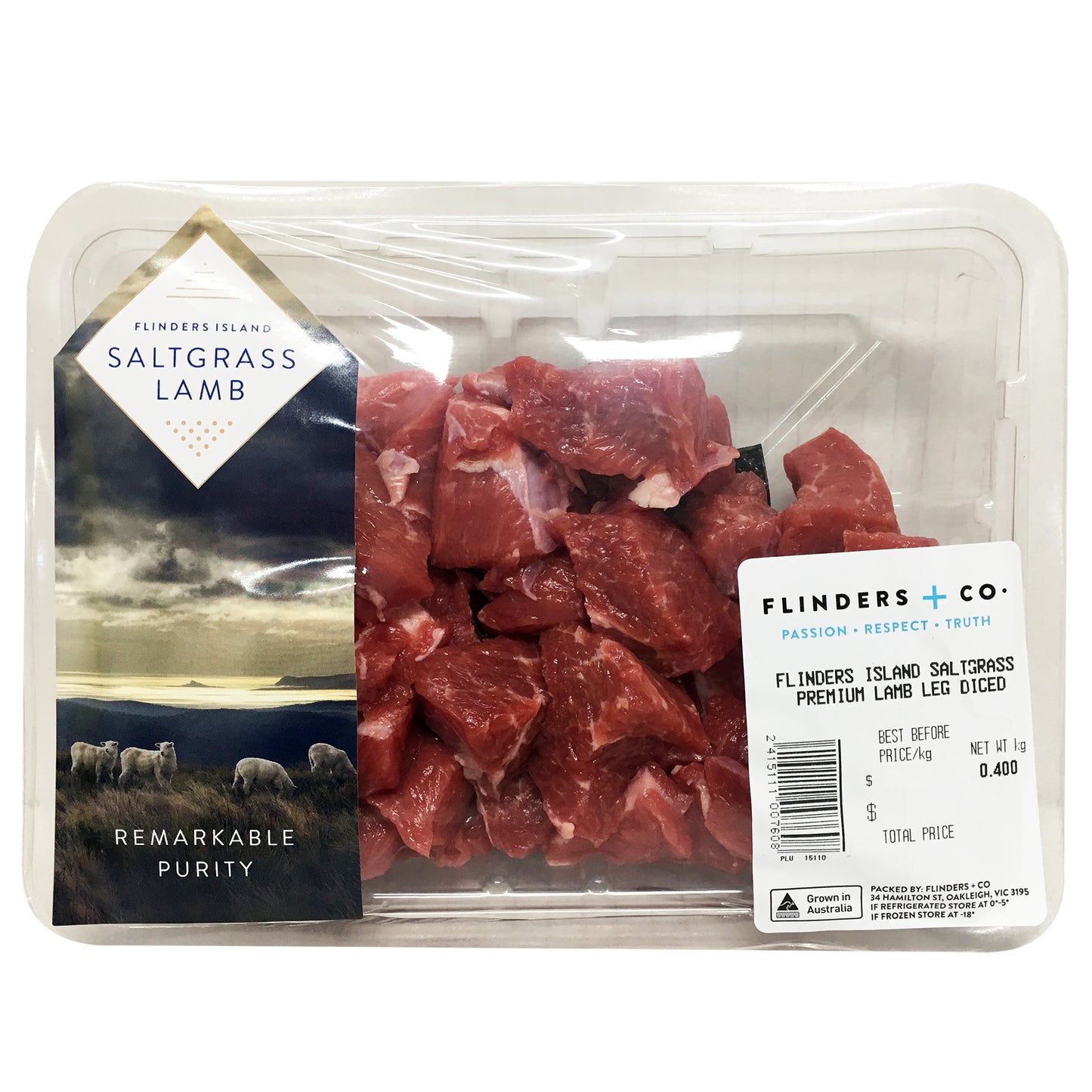 Flinders Island Diced Lamb 350-550g