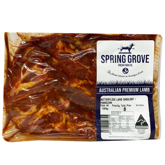 Lamb - Shoulder Butterflied - Moroccan (800g-1.2kg) Spring Grove