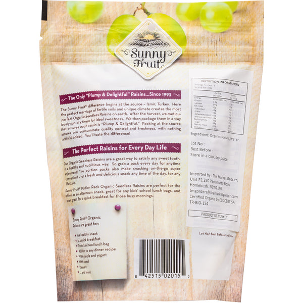 Sunny Fruit Organic Dried Raisins | Harris Farm Online