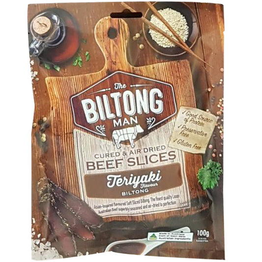 The Biltong Man Teriyaki Beef Biltong | Harris Farm Online