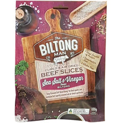 The Biltong Man Sea Salt Vinegar Beef Biltong | Harris Farm Online