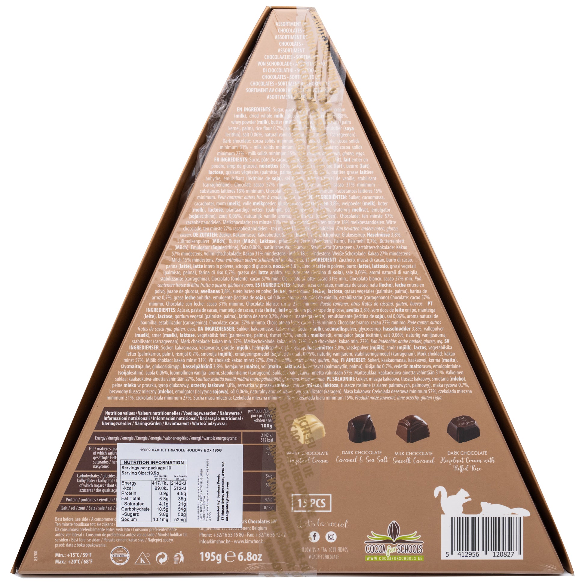 Cachet Assorted Chocolates Triangle Gift Box | Harris Farm Online
