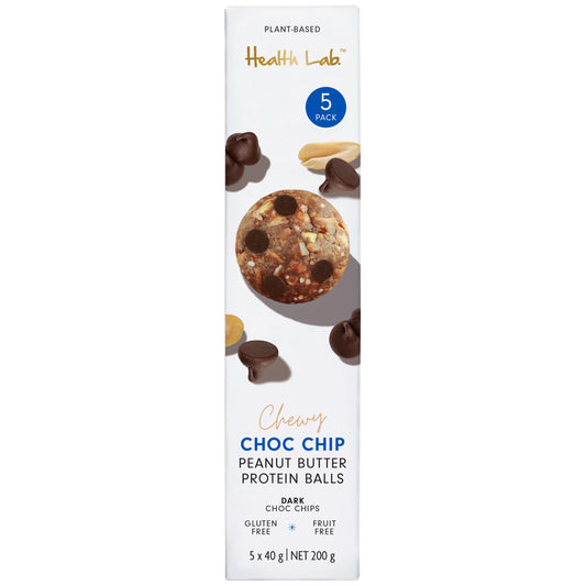 Health Lab Plant Based Chewy Choc Chip Peanut Butter Protein Balls | Harris Farm Online
