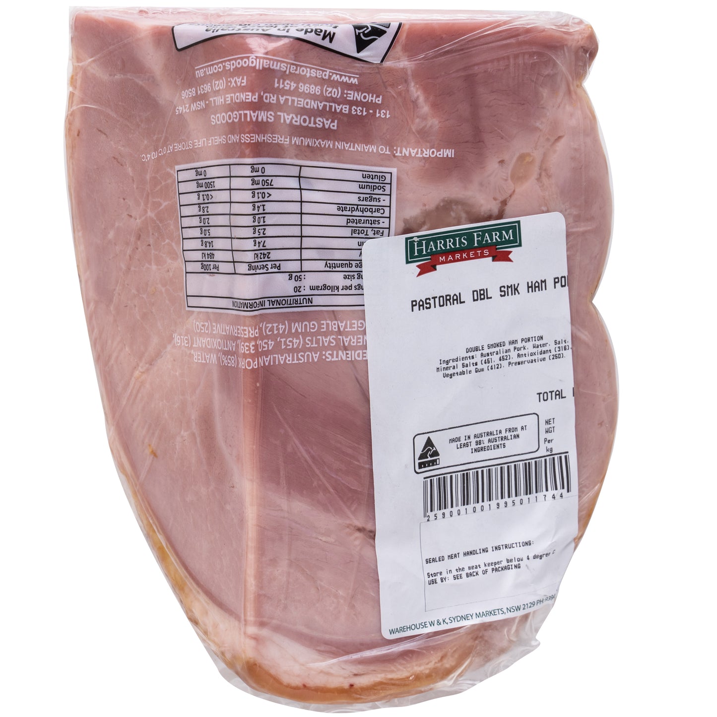 Pastoral Double Smoked Ham Portion 800g-1.3kg