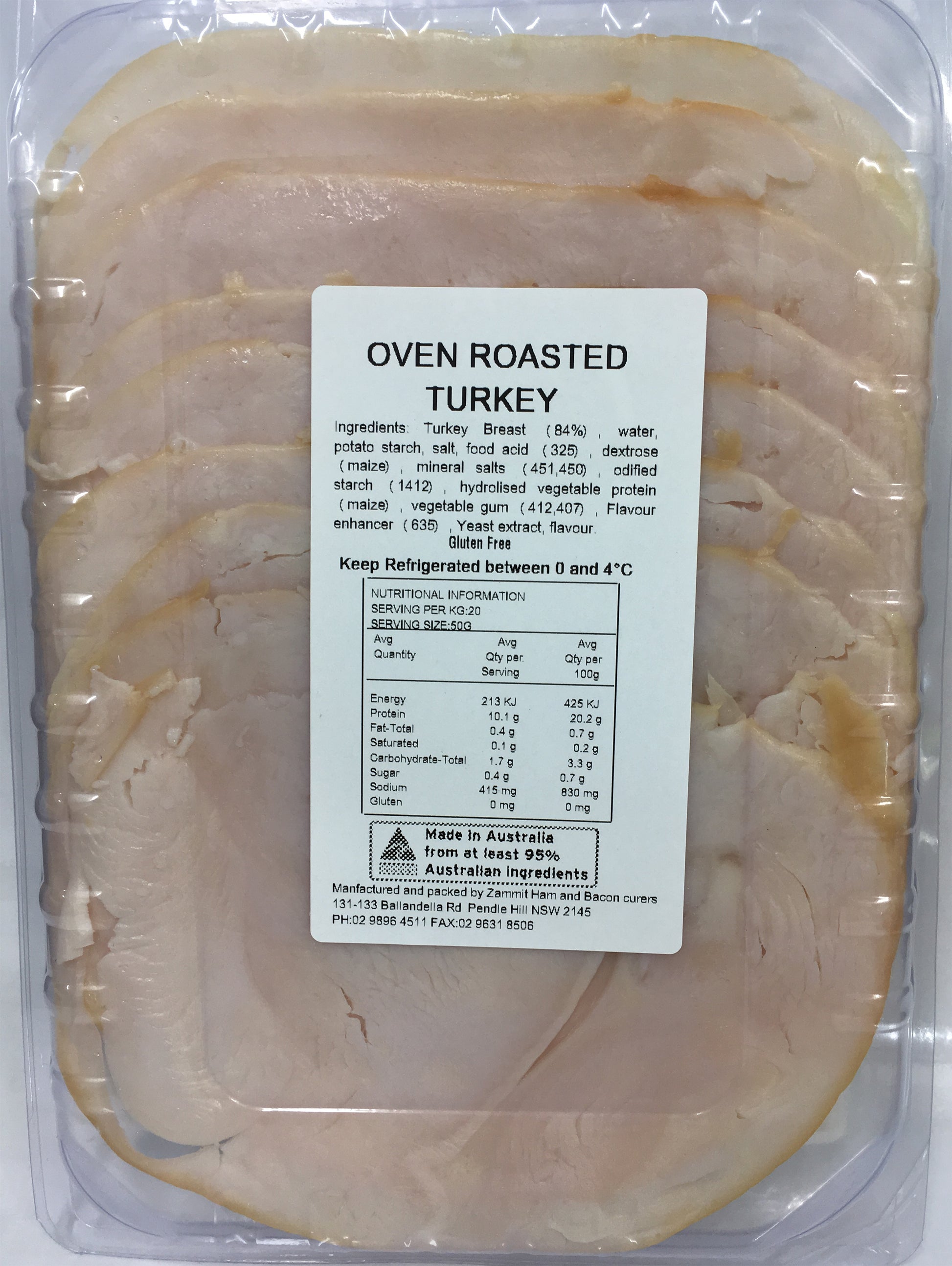 Zammit Oven Roasted Turkey | Harris Farm Online