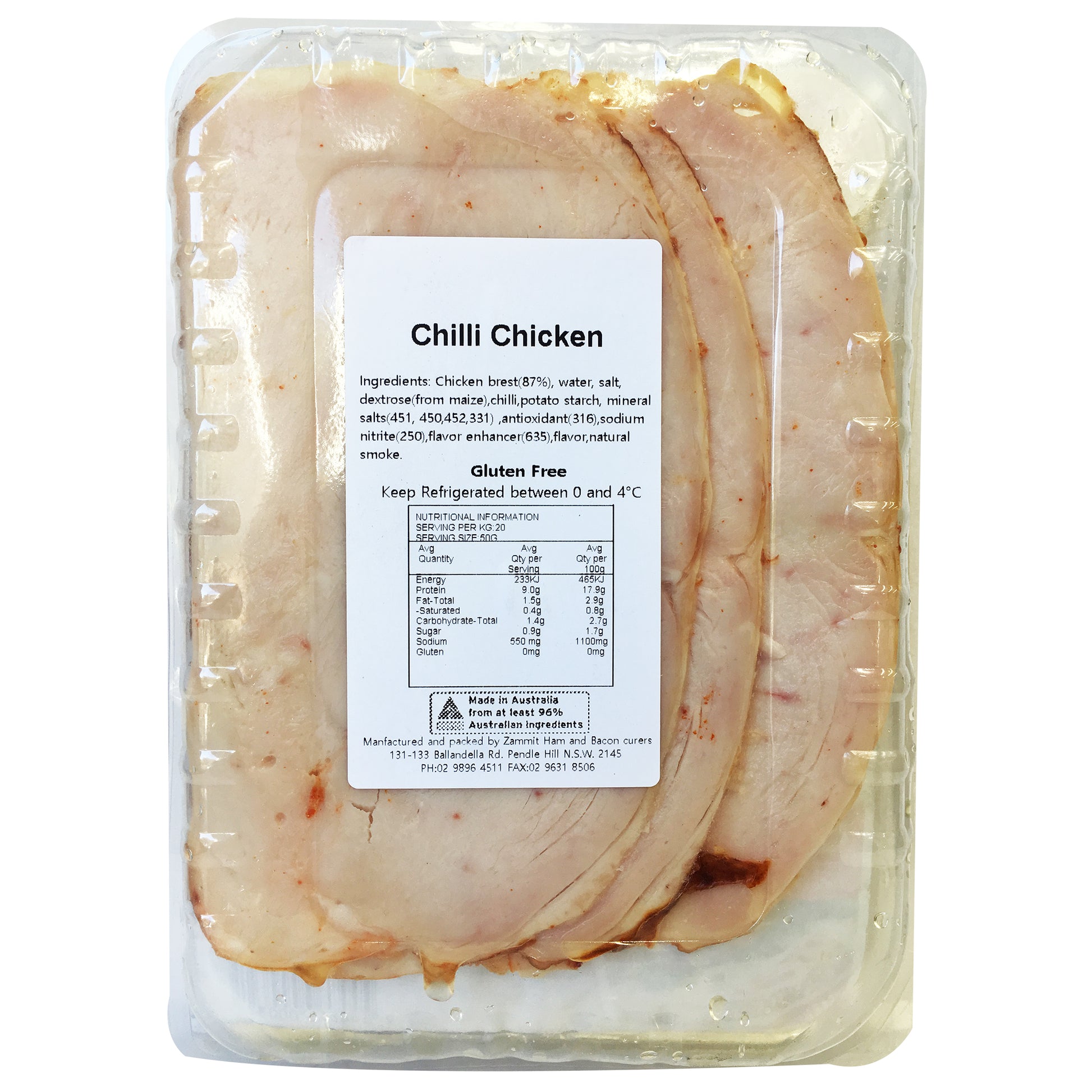  Ham - Chilli Chicken - Zammit | Harris Farm Online