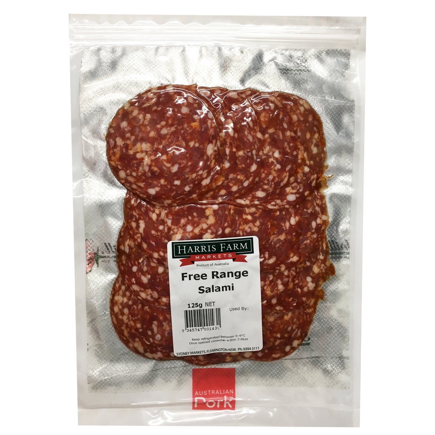 Deli - Salami Free Range (125g) Harris Farm