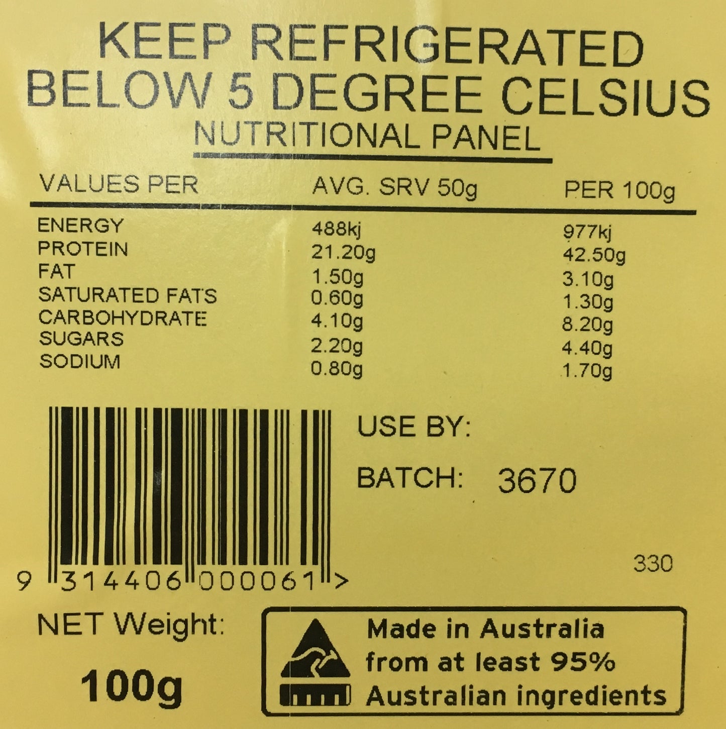 BB Products - Beef Jerky (100g)
