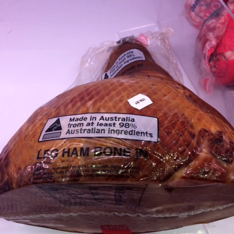 Ham - Leg Half - Bone In (4.5-5.4kg) Zammit
