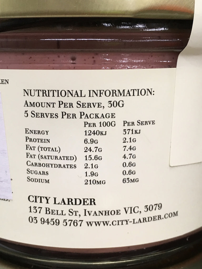 Buy City Larder Pate City Chicken Liver from Harris Farm Online