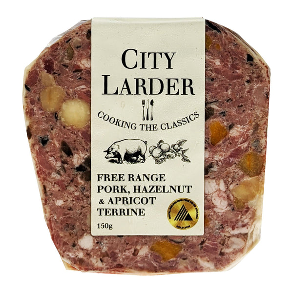 City Larder Terrine Free Range Pork Hazelnut and Apricot 150g | Harris Farm Online