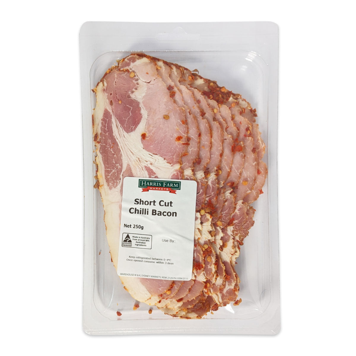 Harris Farm Australian Short Cut Chilli Bacon 250g | Harris Farm Online