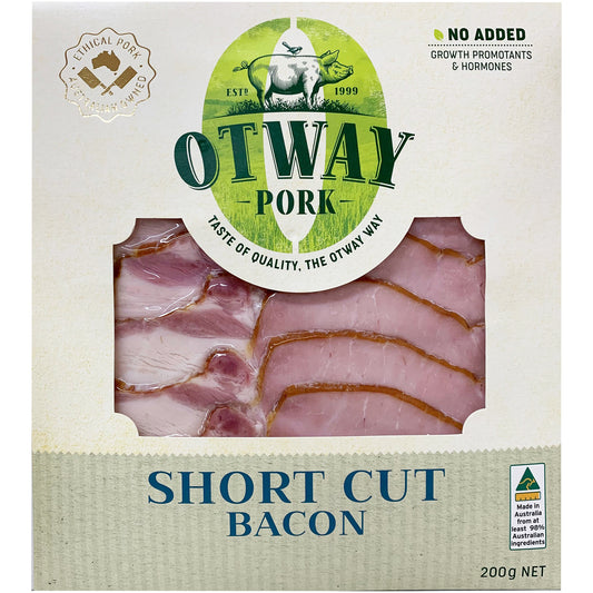 Otway Pork Short Cut Bacon 200g