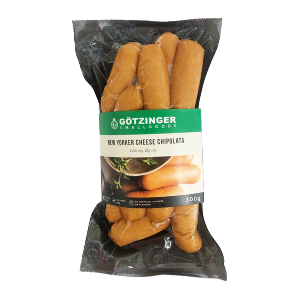 Gotzinger New Yorker with Cheese Chipolata 300g