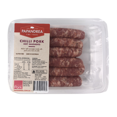 Papandrea Fine Foods Chilli Pork Sausages 500g