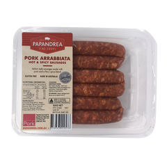 Papandrea Fine Foods Pork Arrabbiata Sausages 500g