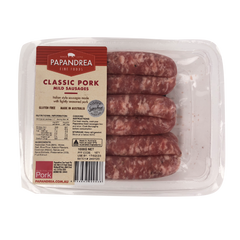 Papandrea Fine Foods Classic Pork Sausages 1kg