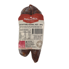 Papandrea Fine Foods Cacciatore Fennel Hot 260g