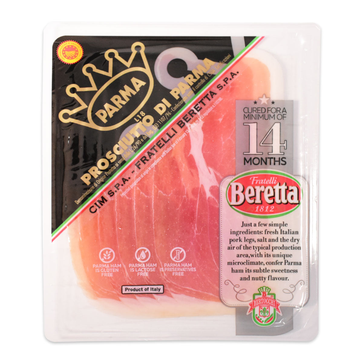 Berretta Prosciutto Di Parma DOP 85g | Harrris Farm Online