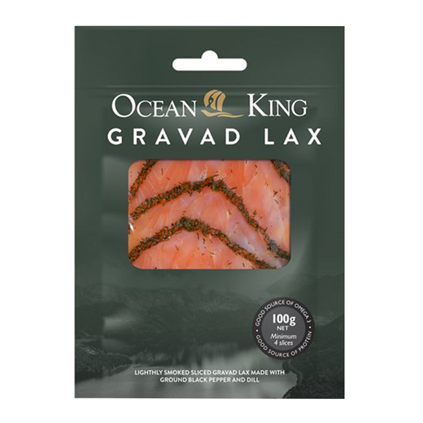 Ocean King Smoked Salmon Gravad Lax 100g