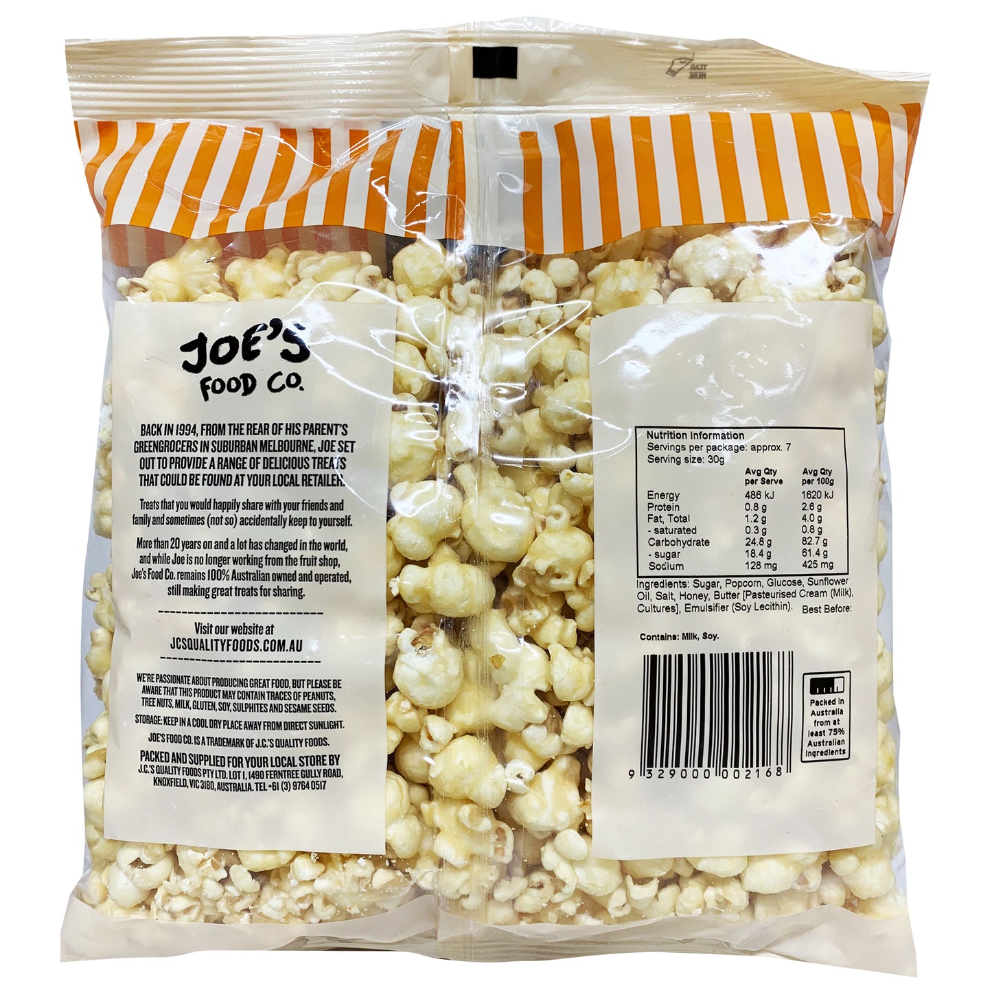 Joe's Foods Co - Honey Popcorn (200g)