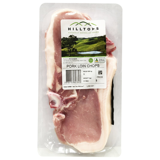 Pork - Loin Chops (300-500g) Hilltop