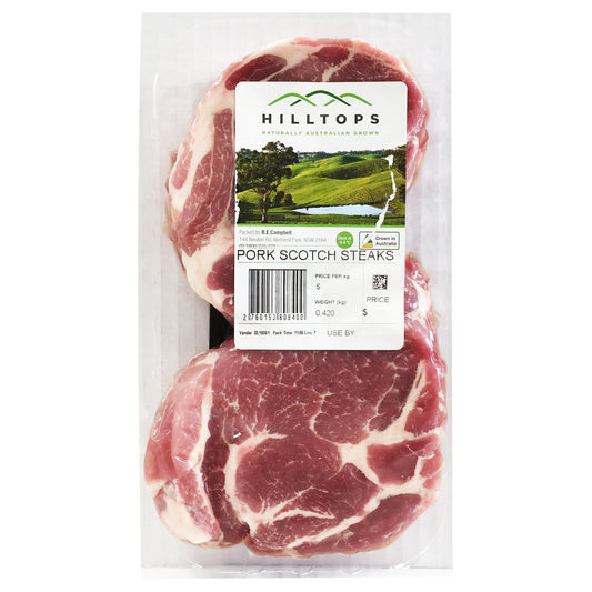 Pork - Scotch Steaks (300-500g) Hilltop