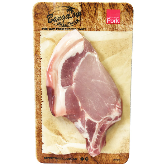 Pork - Cutlet - Rind on (200-400g) Bangalow Sweet Pork