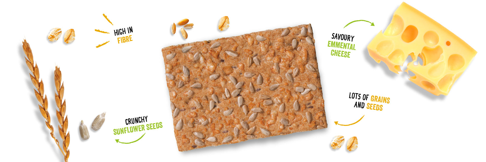 Dr Karg's - Spelt & Cheese - Organic Wholegrain Crispbreads | Harris Farm Online