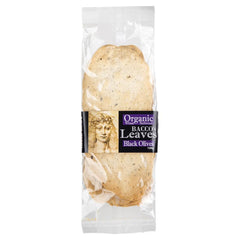 Bacco's Leaves - Flatbread Organic Wheat - Black Olives | Harris Farm Online