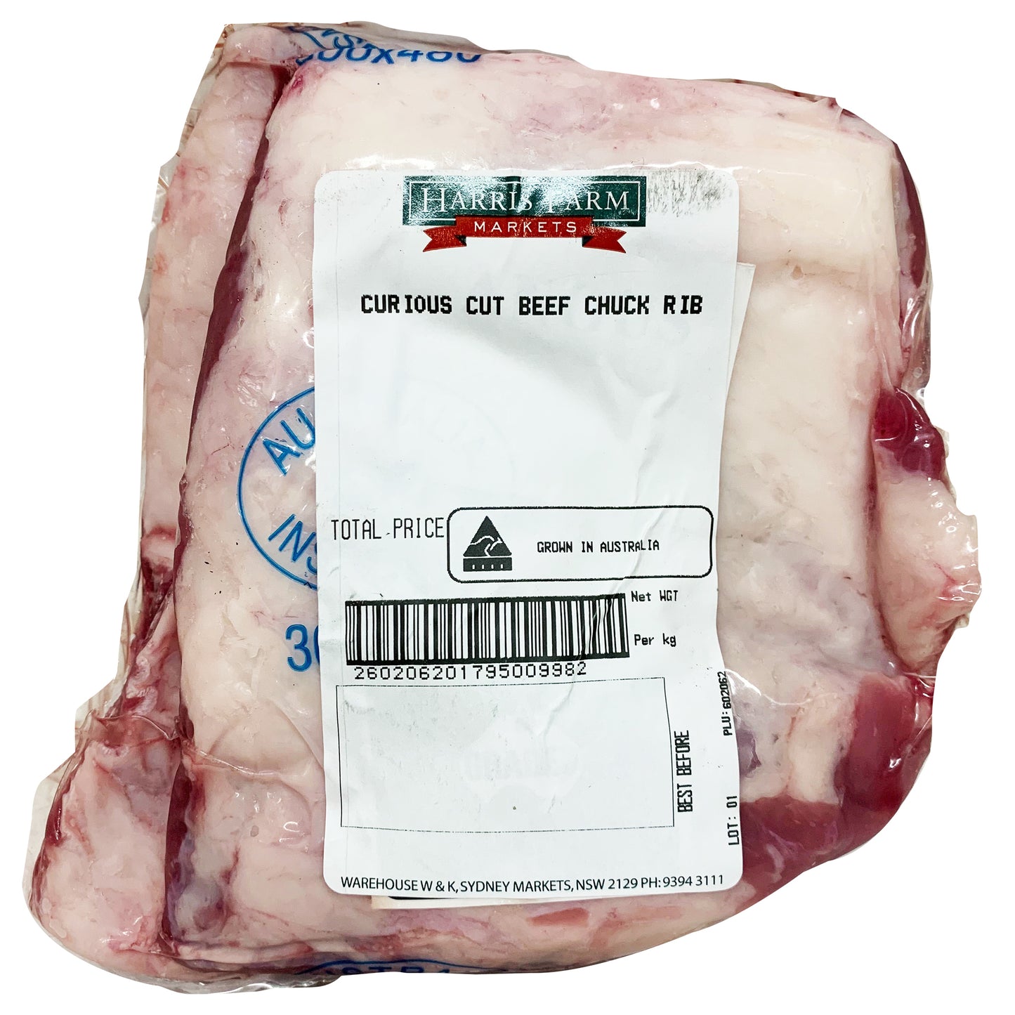 Curious Cuts Beef Chuck Rib 700g-1.1kg