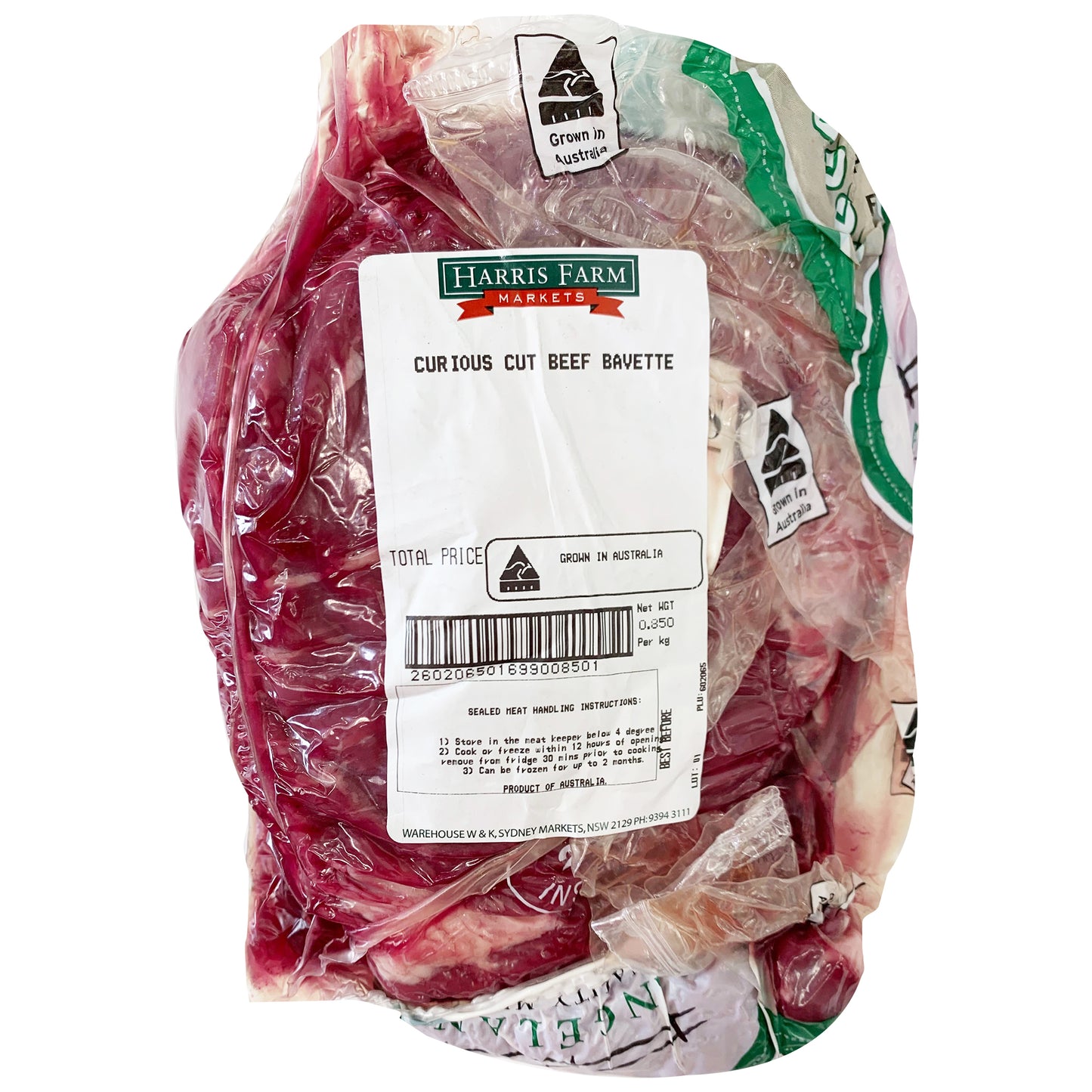 Curious Cuts Beef Bavette Steak 500g-1kg
