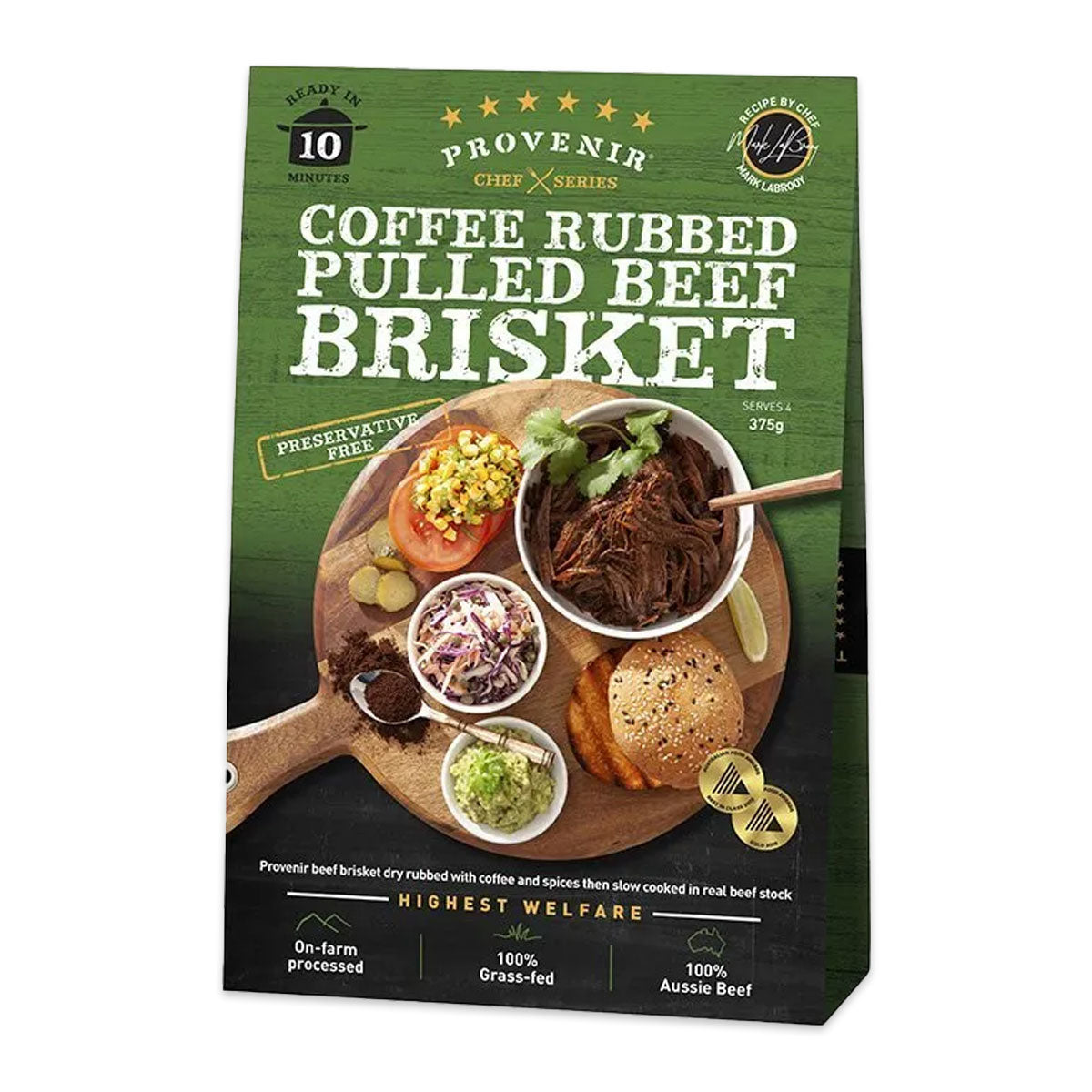 Provenir Coffee Rubbed Pulled Beef Brisket 375g | Harris Farm Online