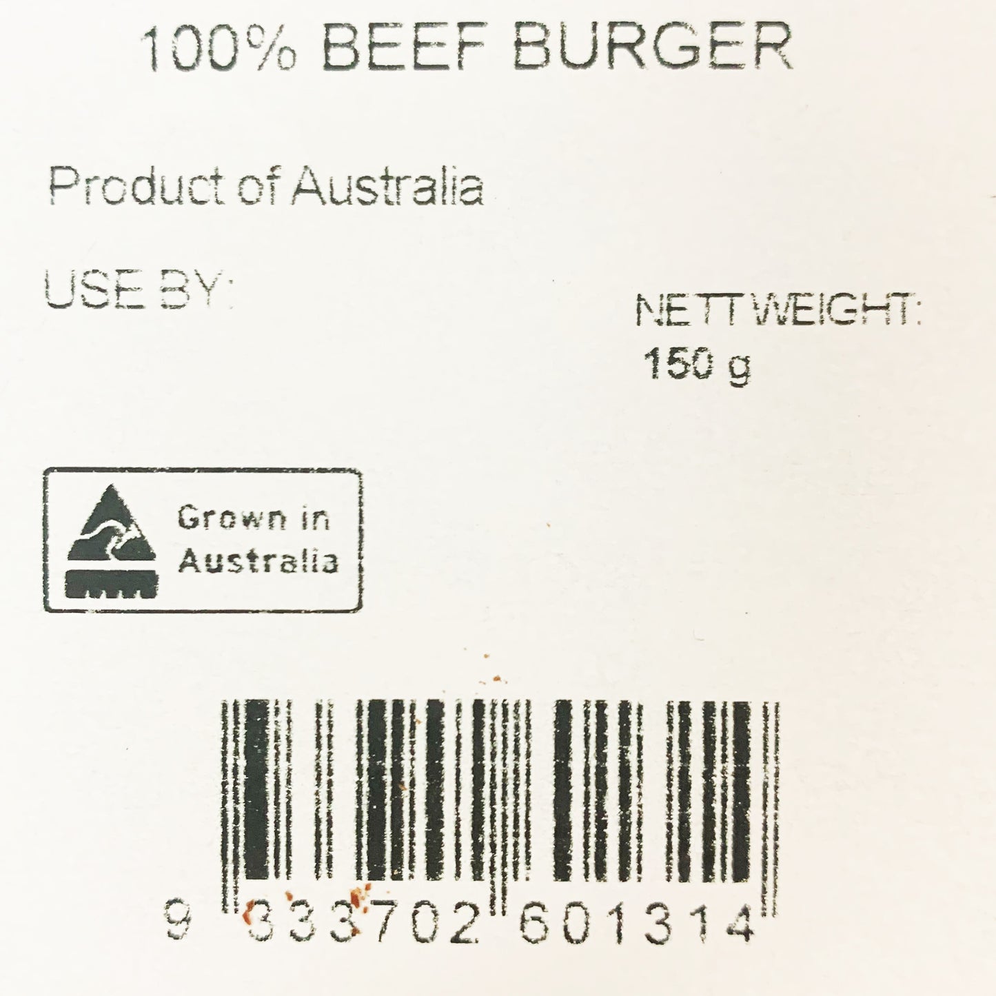 Beef - Burger Patties - Grass Fed (150g) Diamantina