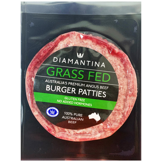 Beef - Burger Patties - Grass Fed (150g) Diamantina
