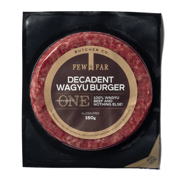 Few and Far Decadent One Ingredient Wagyu Beef Burger 150g