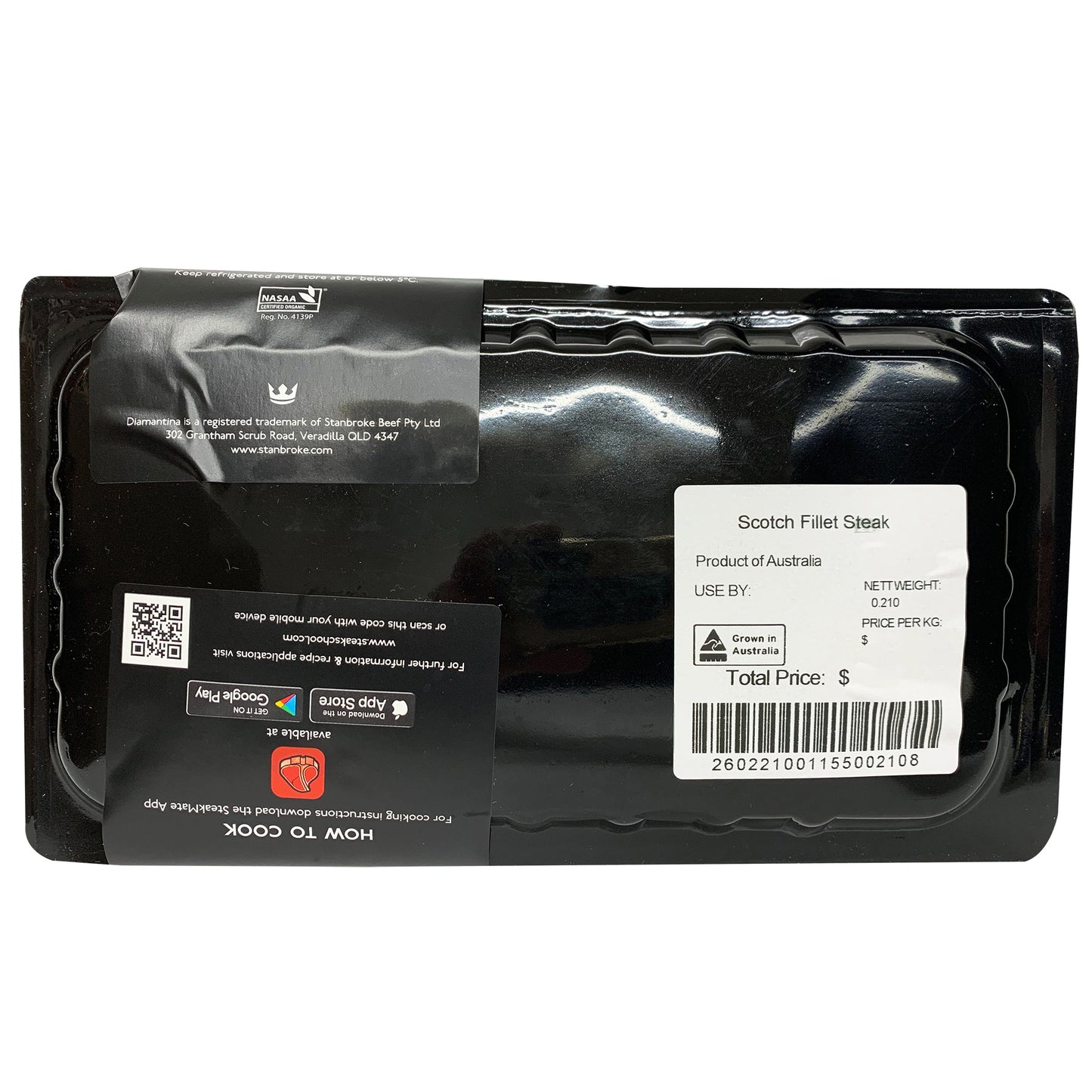 Beef - Scotch Fillet - Organic (180-280g) Diamantina