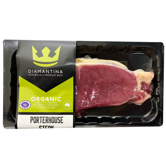 Beef - Porterhouse - Organic (180-280g) Diamantina