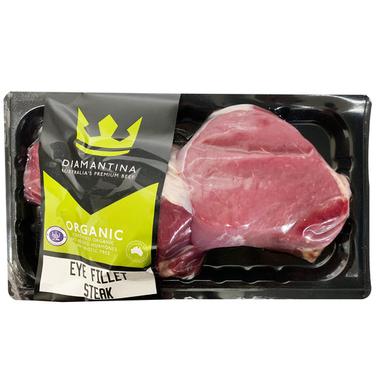 Beef - Eye Fillet - Organic (320-420g) Diamantina