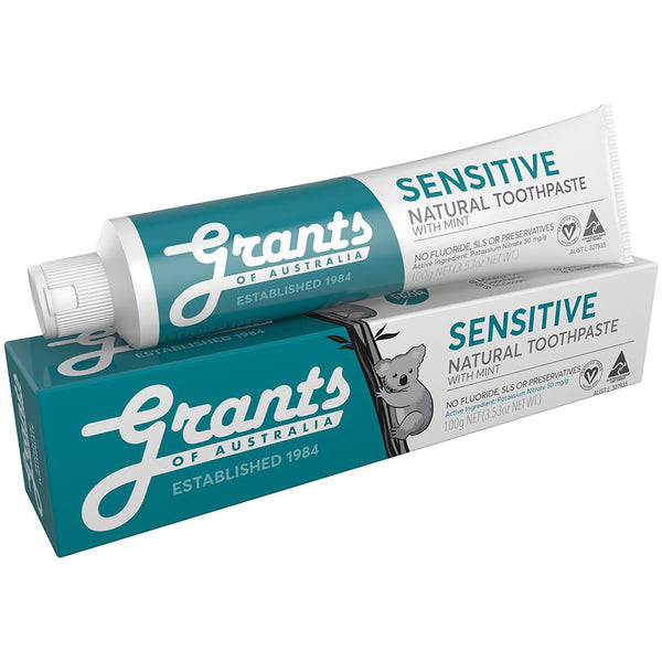 Grants Sensitive Toothpaste with Mint Fluoride Free | Harris Farm Online