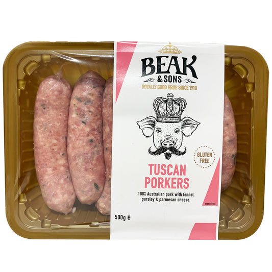 Sausages - Tuscan Pork -  Beak & Sons | Harris Farm Online