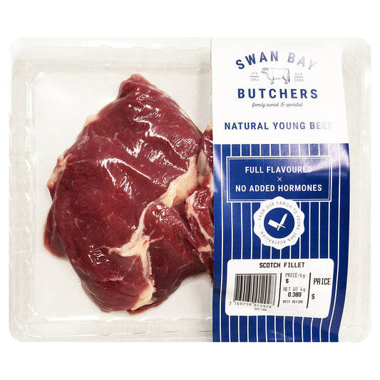 Swan Bay Butchers Beef Scotch Fillet 300-500g